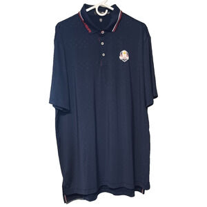 RALPH LAUREN RLX Red White and Blue Polo Shirt Mens XL 2018 Olympics Logo Sporty